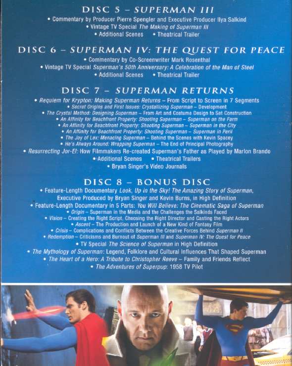 SUPERMAN MOTION PICTURE ANTHOLOGY