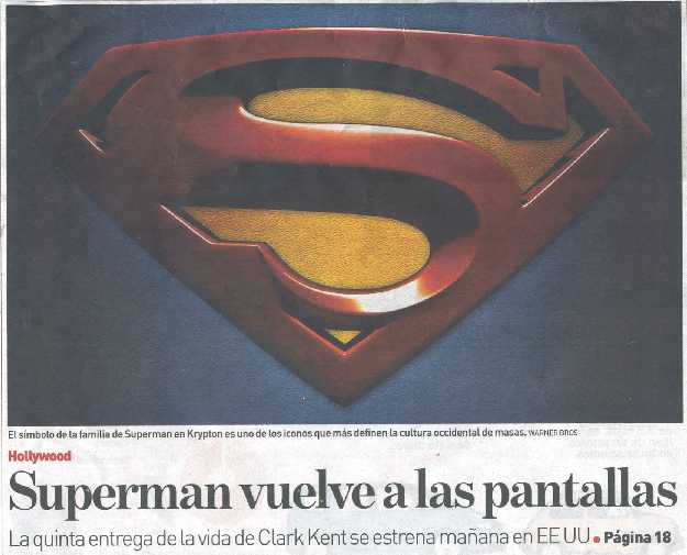 SUPERMAN RETURNS EN ADN