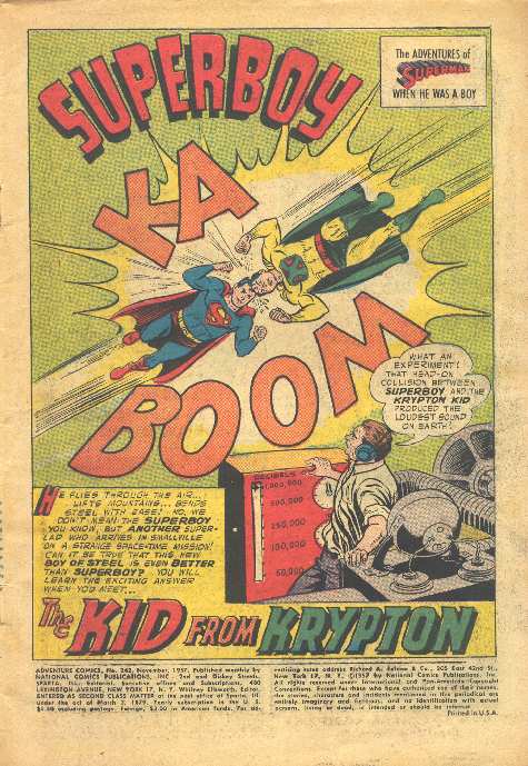 ADVENTURE COMICS #242