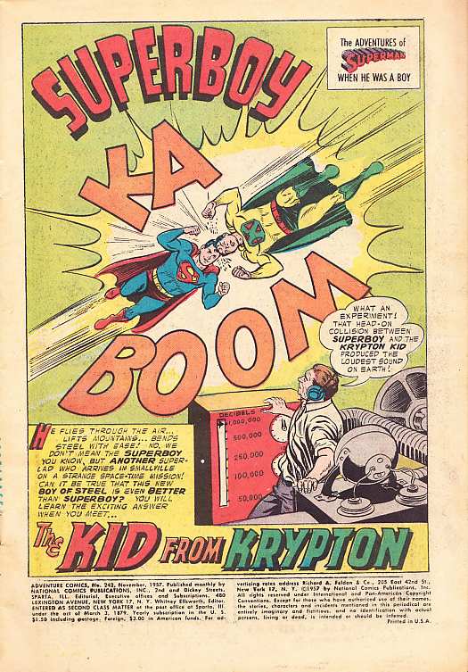 ADVENTURE COMICS #242