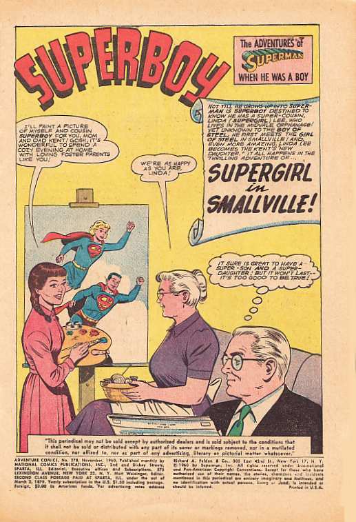 ADVENTURE COMICS #278