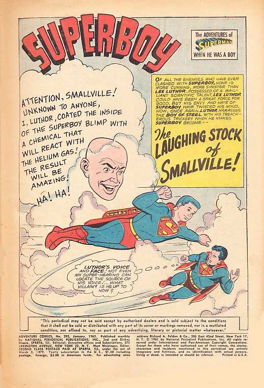 ADVENTURE COMICS 292