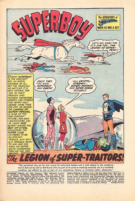 ADVENTURE COMICS 293