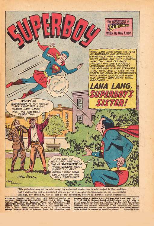 ADVENTURE COMICS 297