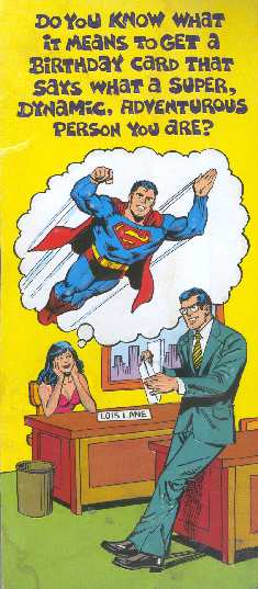 SUPERMAN BIRTHDAY CARDS