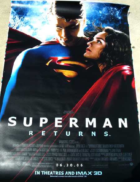 SUPERMAN RETURNS BUS POSTER