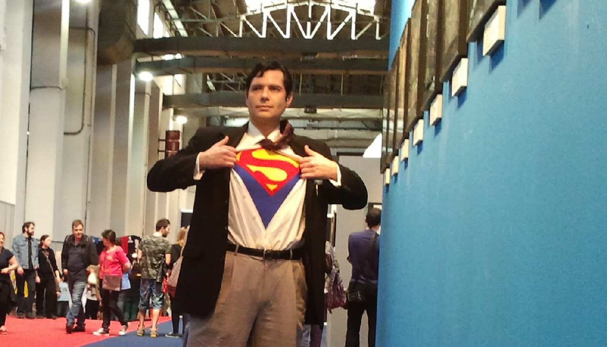 SUPERMAN (CARLOS CHARDI) EN EL SALON DEL COMIC