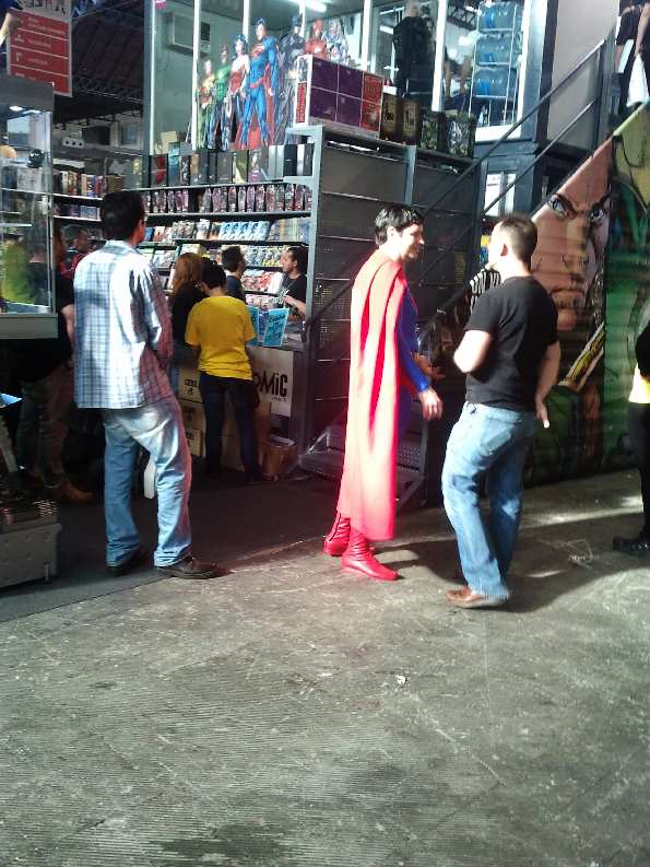 SUPERMAN (CARLOS CHARDI) EN EL SALON DEL COMIC