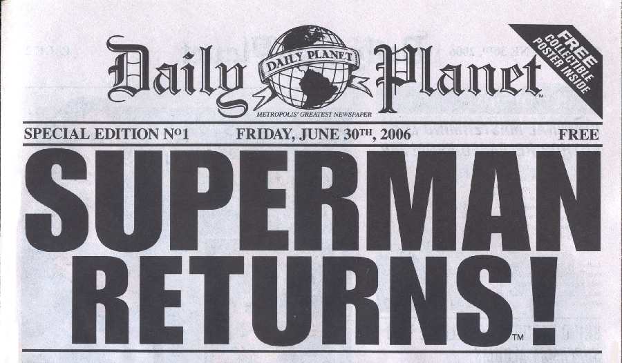 SUPERMAN RETUNS - DAILY PLANET