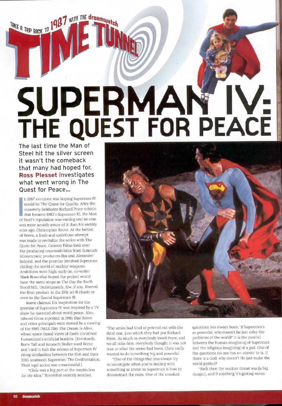 SUPERMAN IV IN DREAMWATCH 22