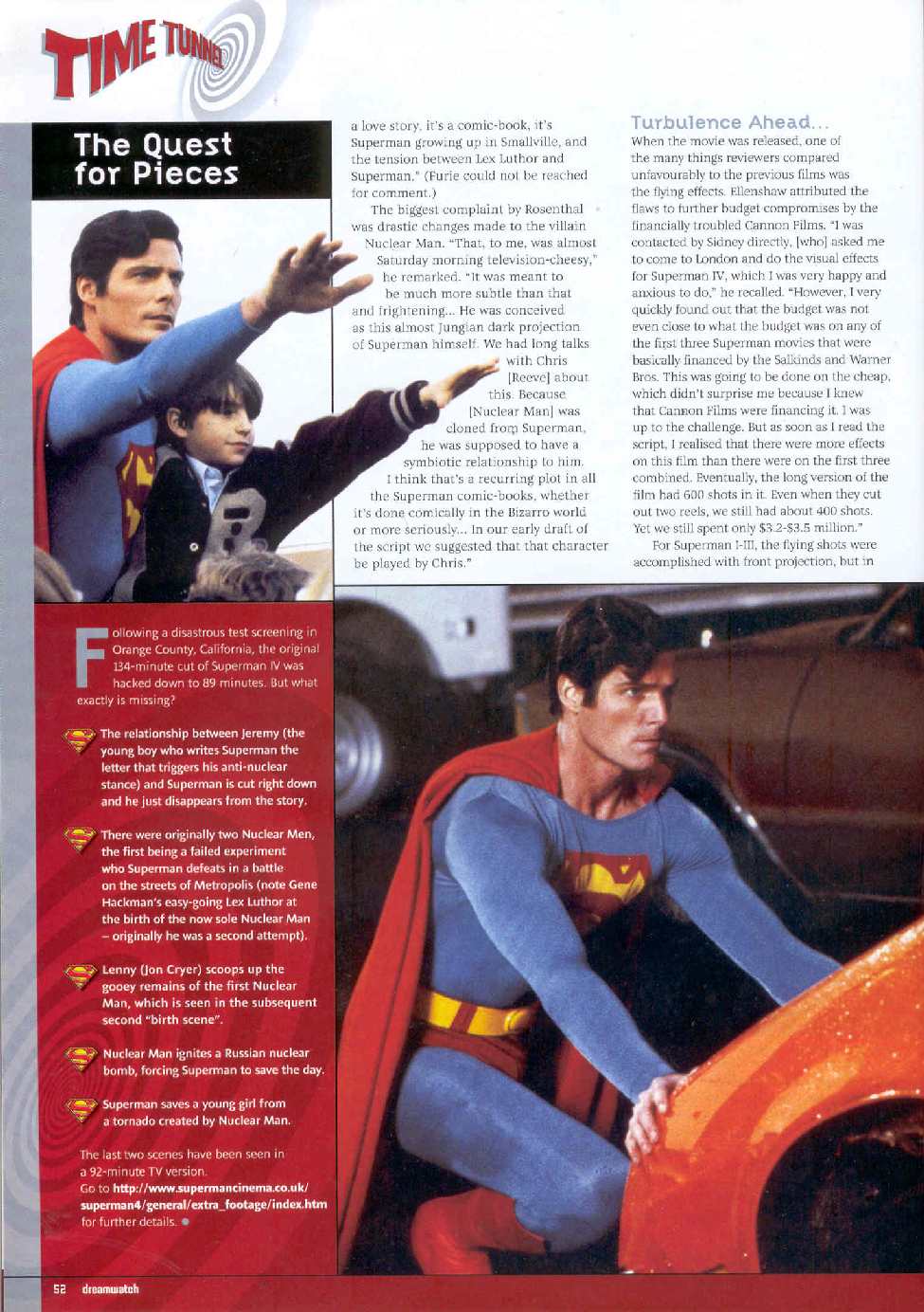 SUPERMAN IV IN DREAMWATCH 22