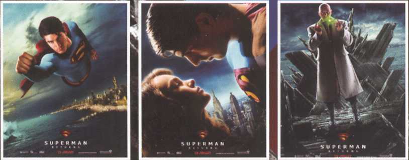 SUPERMAN RETURNS POSTERS FRANCESES