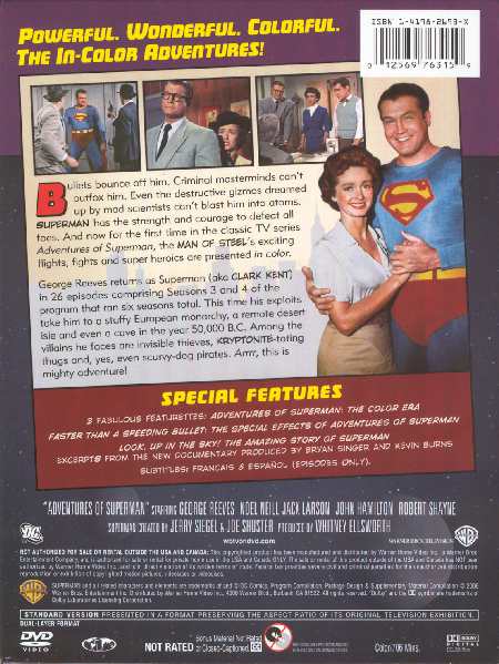 PACK DE 5 DVDs SUPERMAN BY GEORGE REEVES