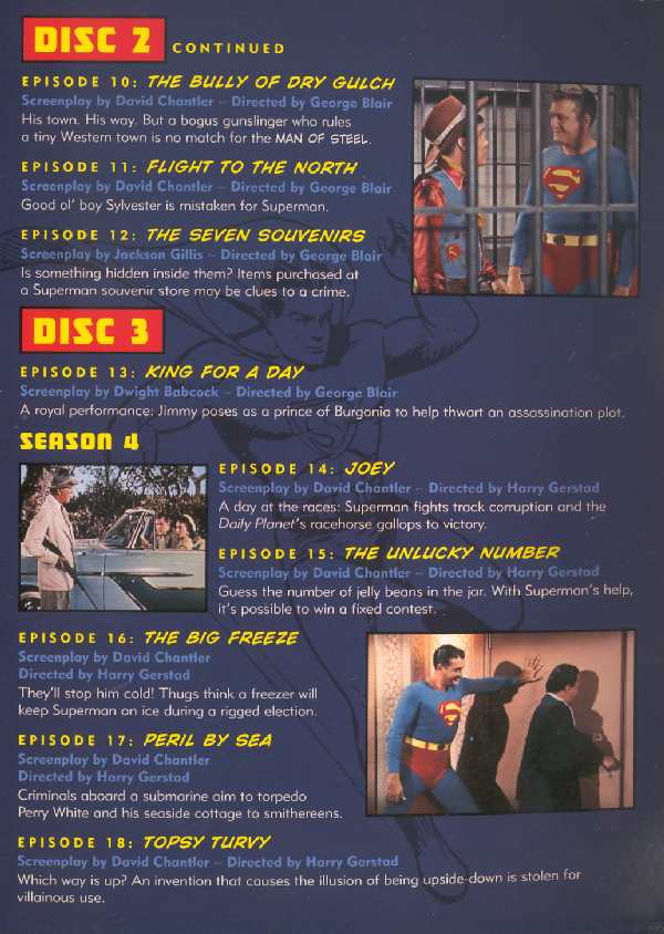 PACK DE 5 DVDs SUPERMAN BY GEORGE REEVES