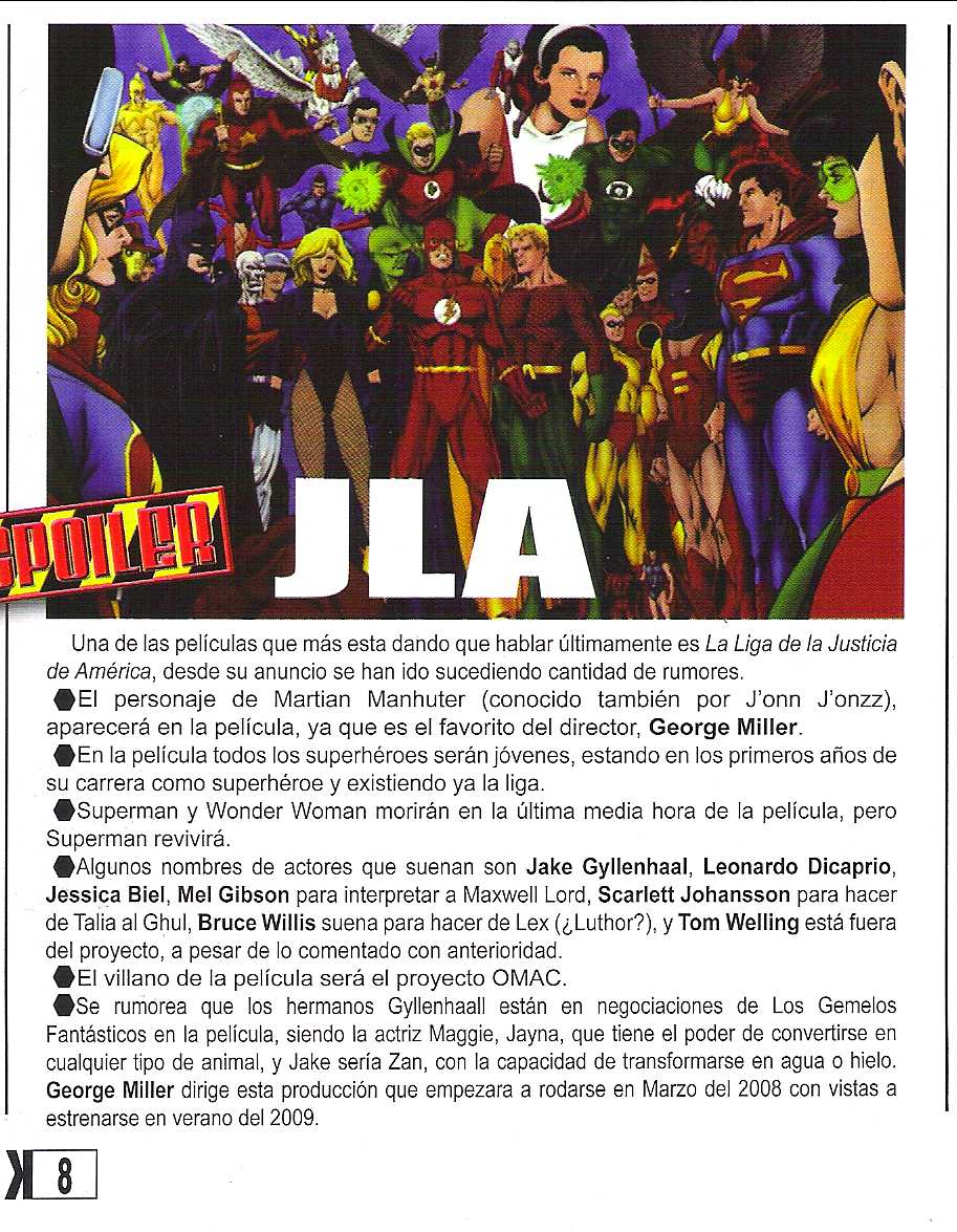 JLA RUMORES