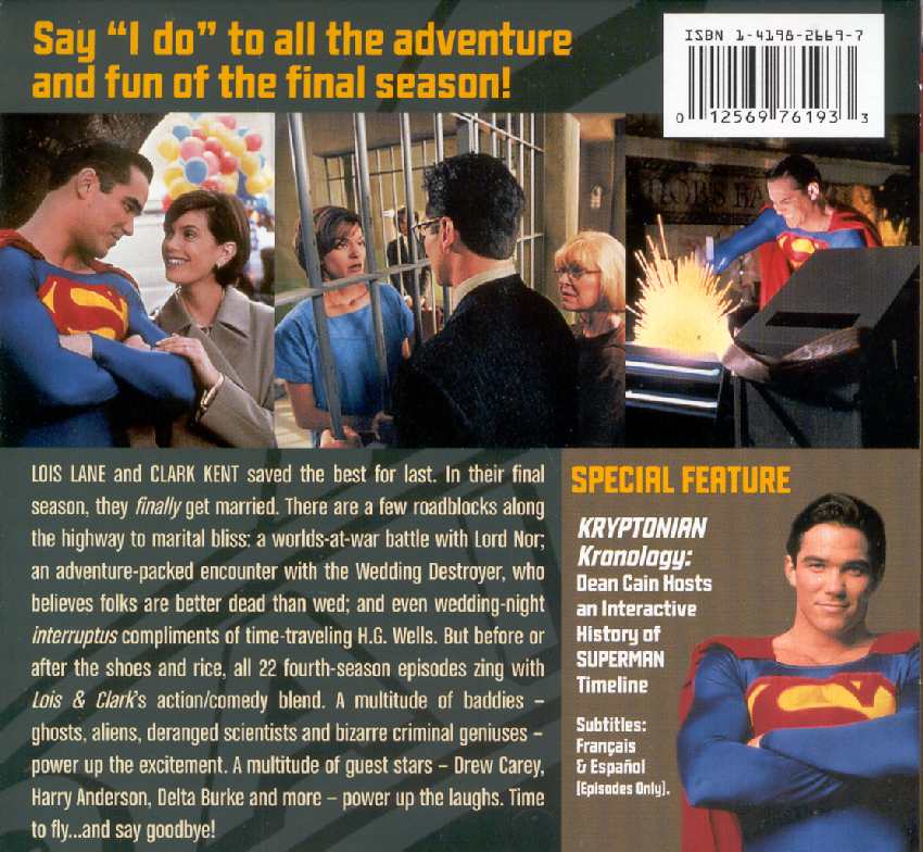 LOIS AND CLARK THE NEW ADVENTURES OF SUPERMAN FOURTH SEASON