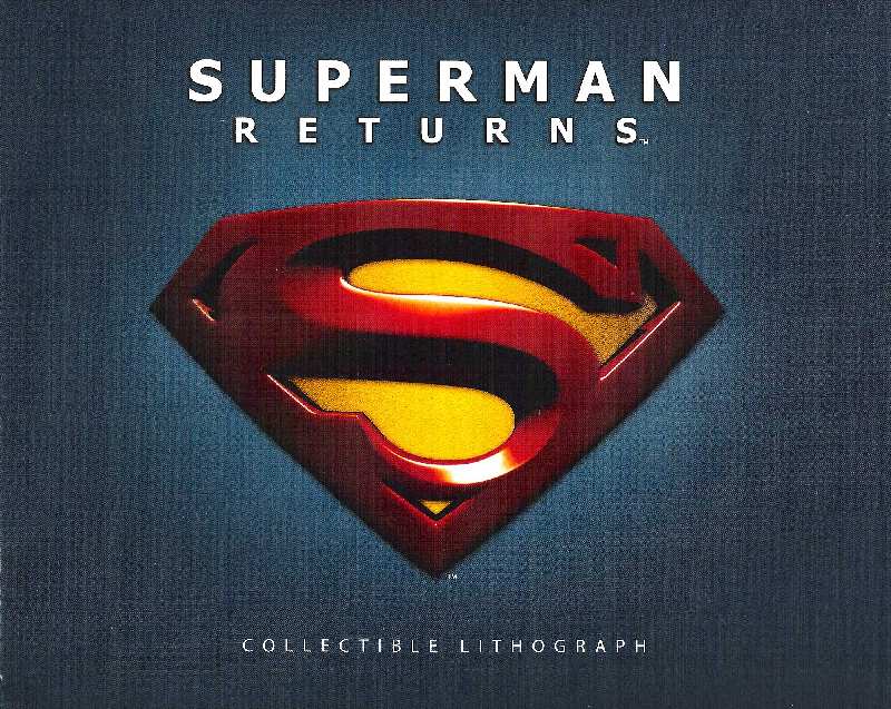 SUPERMAN RETURNS LITOGRAFIA