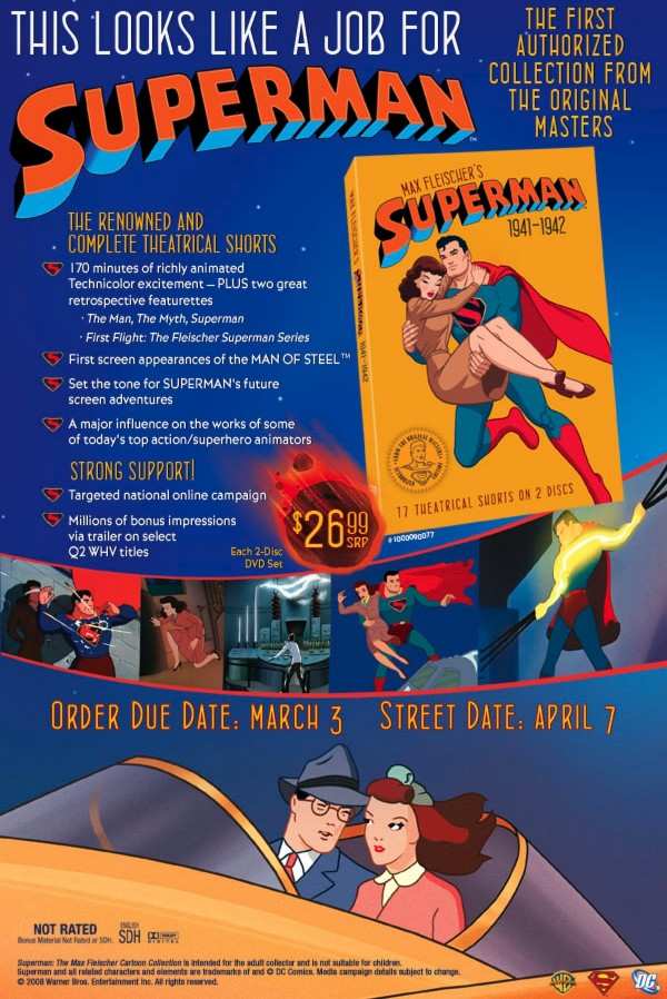 SUPERMAN FLEISCHER CARTOO