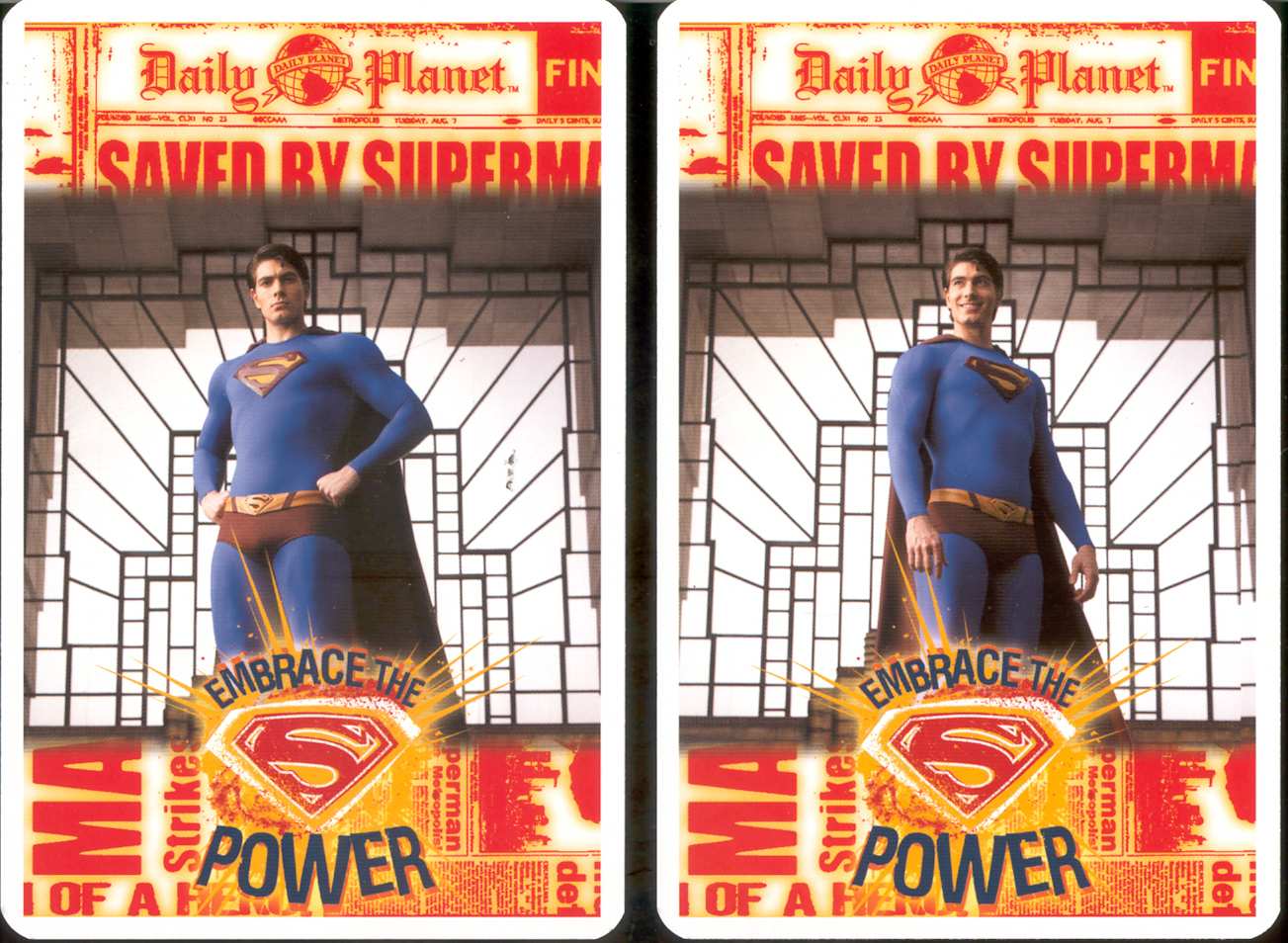 SUPERMAN RETURNS CARDS FROM POLONIA