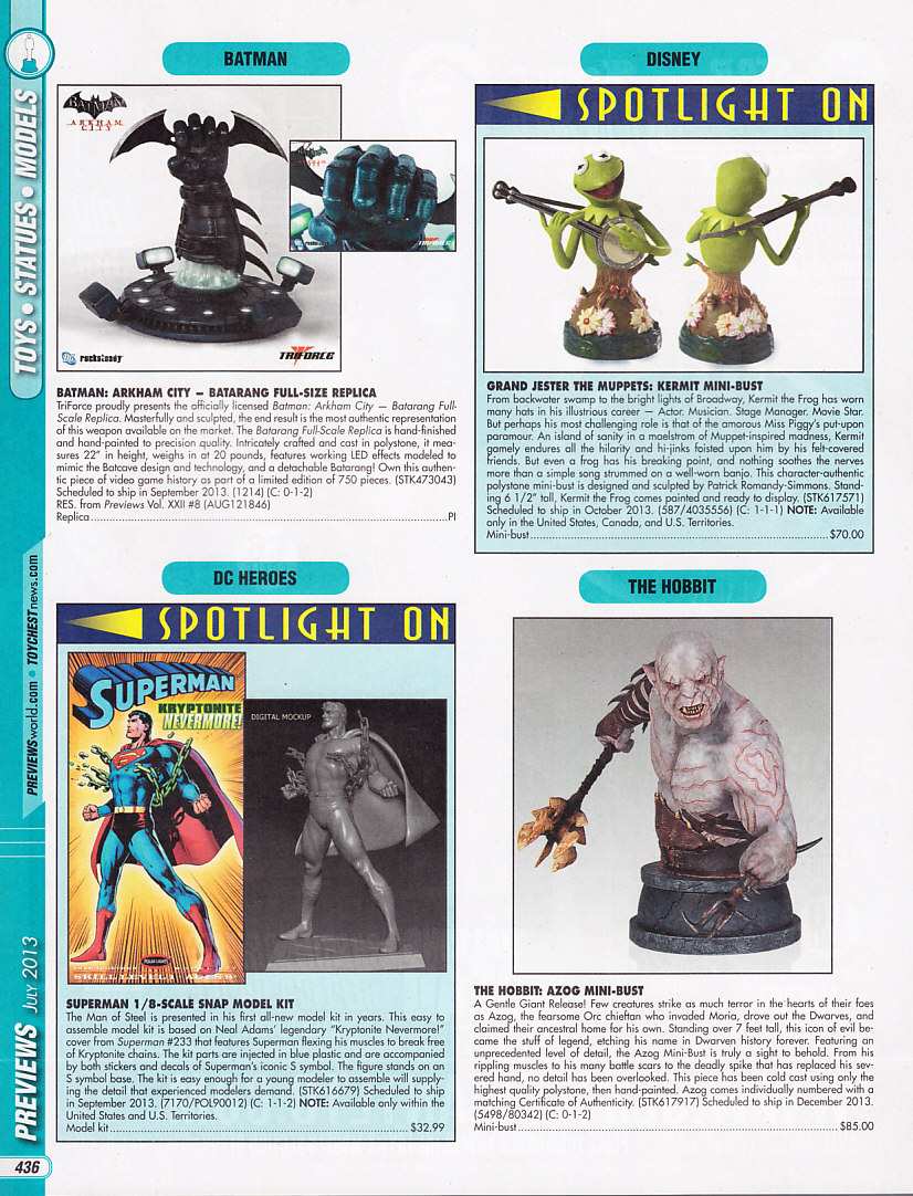 PREVIEWS JULY 2013