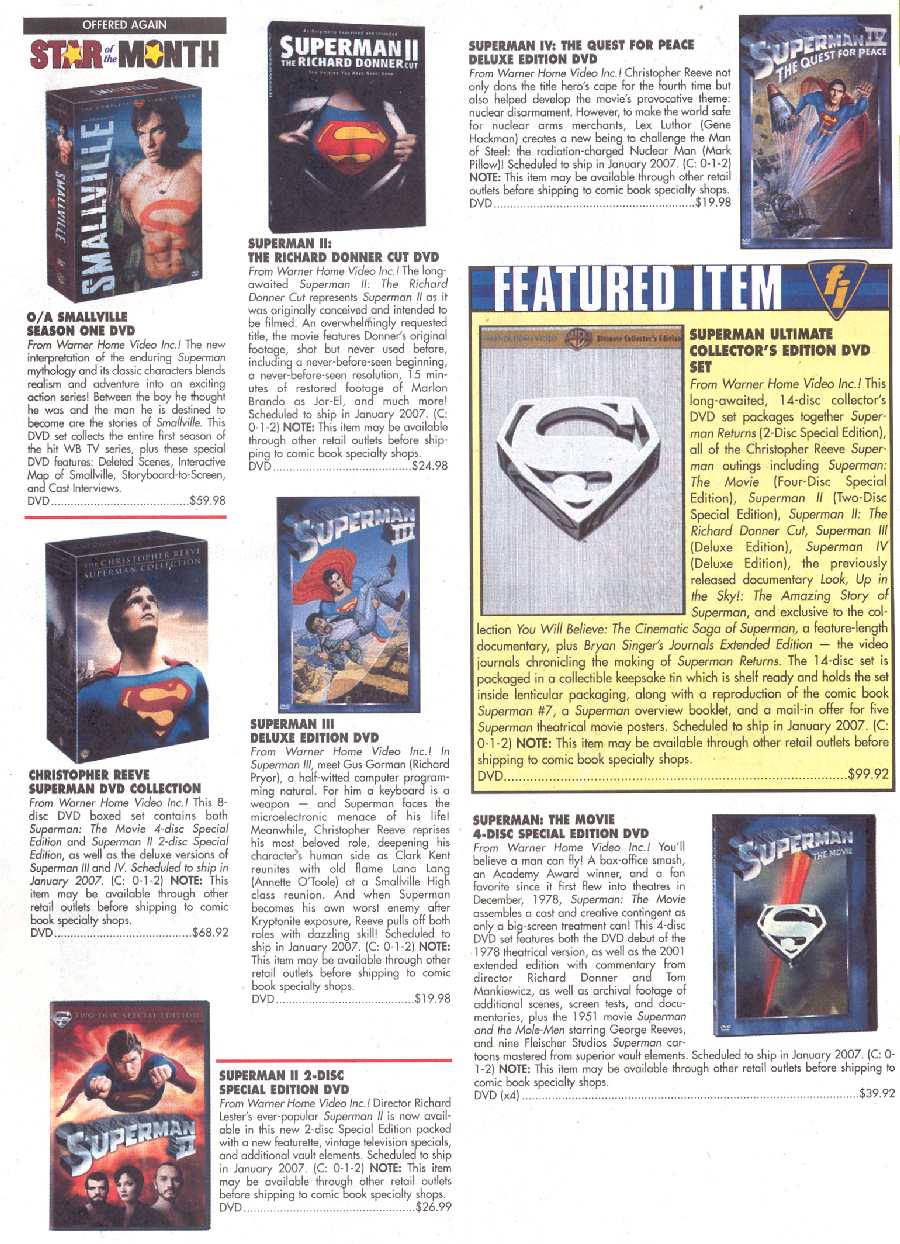 SUPERMAN DVDs