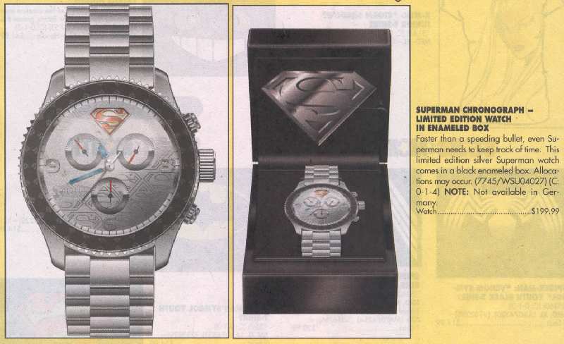 RELOJ CRONOMETRO DE SUPERMAN