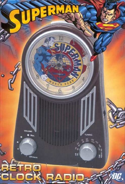 SUPERMAN RETRO CLOK RADIO