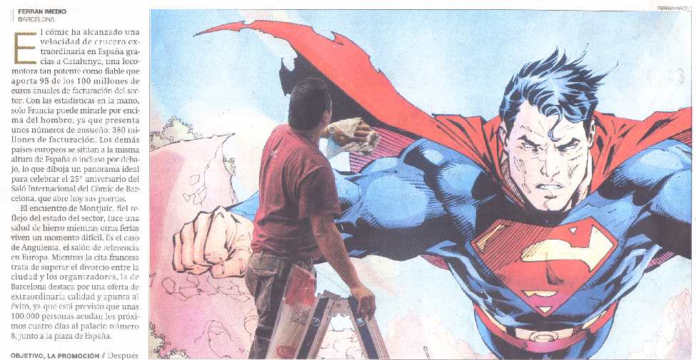 EL SALON DEL COMIC 25 EN EL PERIODICO DE TATALUNYA