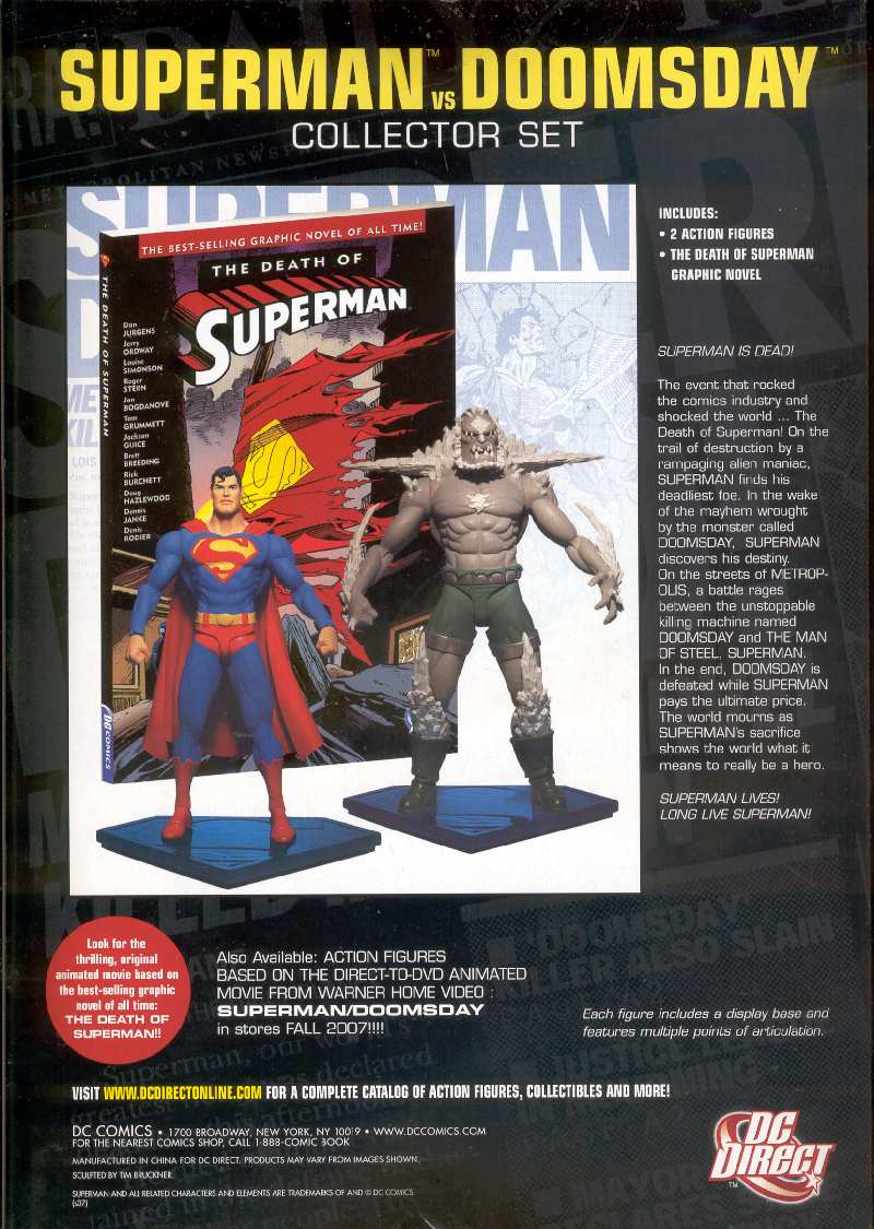 SUPERMAN DOOMSDAY COLLECTOR SET
