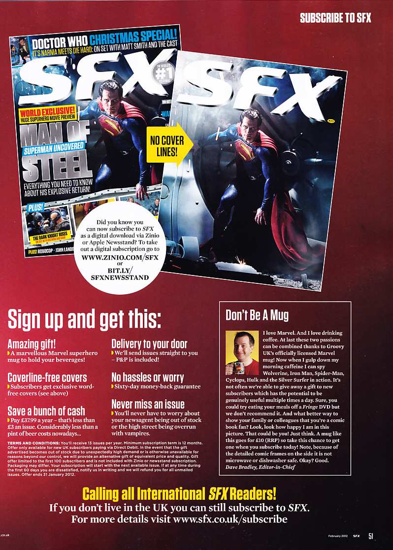 MAN OF STEEL IN SFX 212