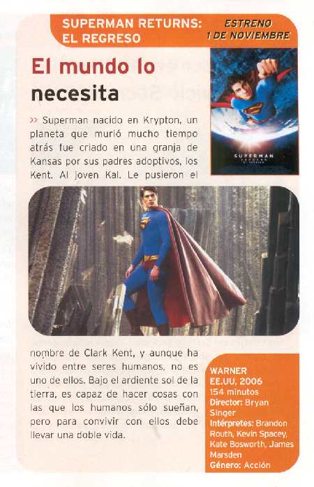 SUPERMAN RETURNS