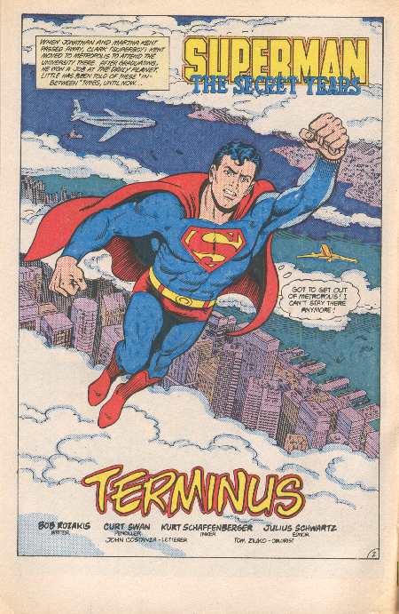 SUPERMAN TGE SECRET YEARS 3 SPLASH PAGE