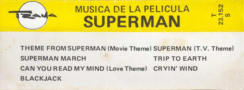 SUPERMAN CASSETTE