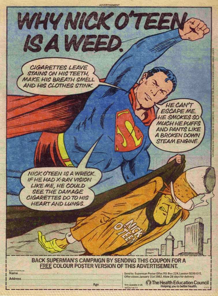 SUPERMAN CONTRA EL TABACO