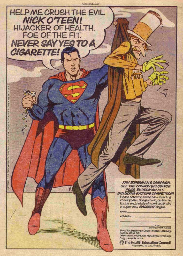 SUPERMAN CONTRA EL TABACO