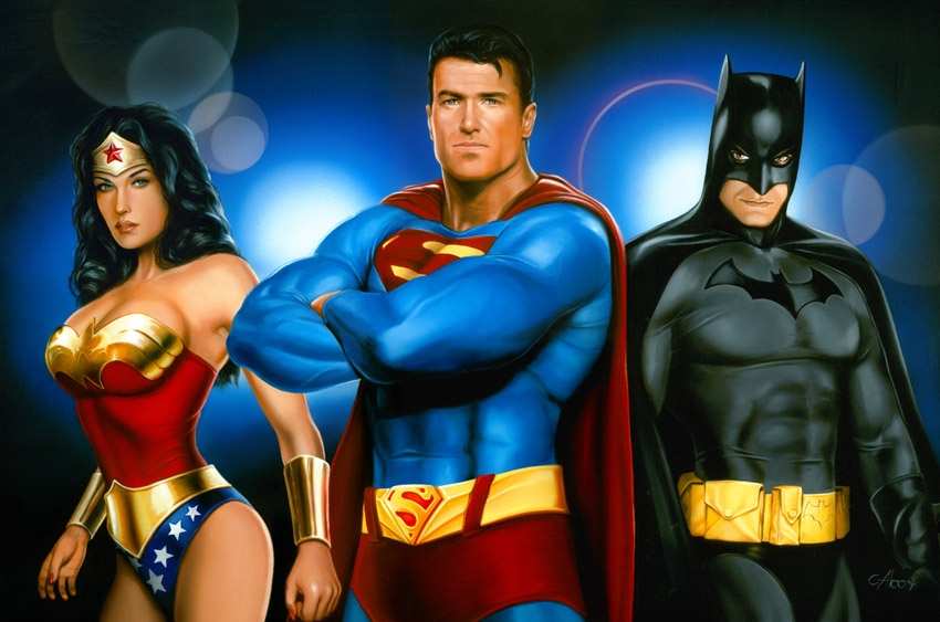 WONDER WOMAN, SUPERMAN Y BATMAN