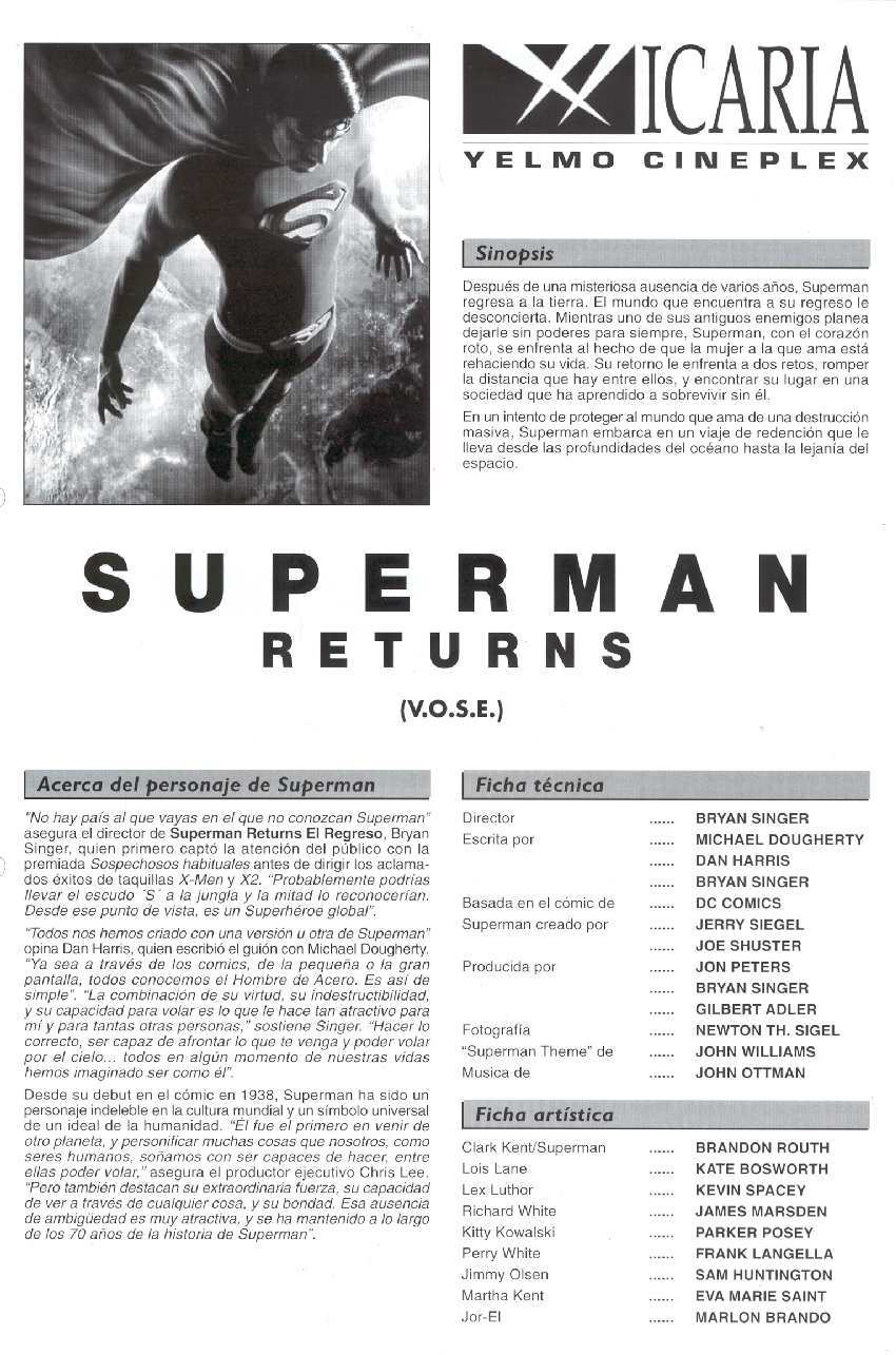 SUPERMAN RETURNS